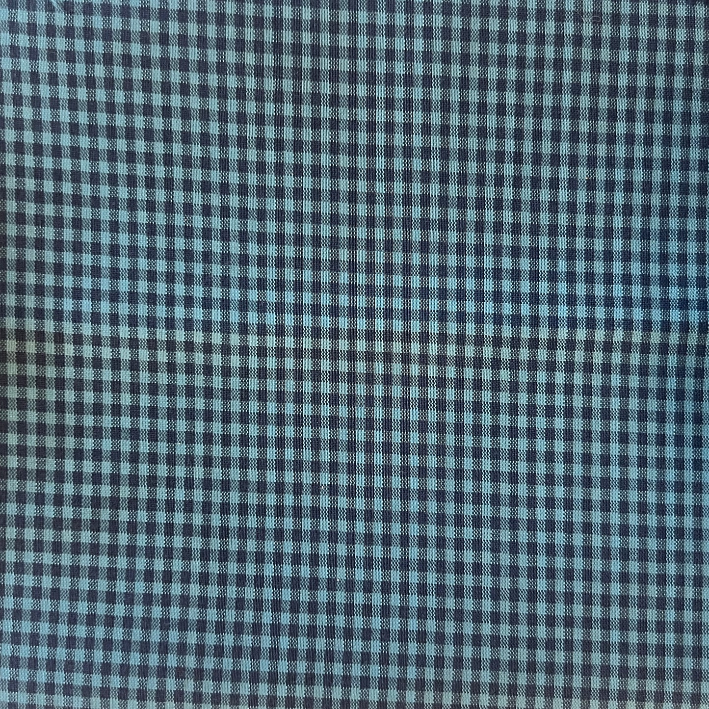 Blue Plaid Cotton Shirting: 3 yds