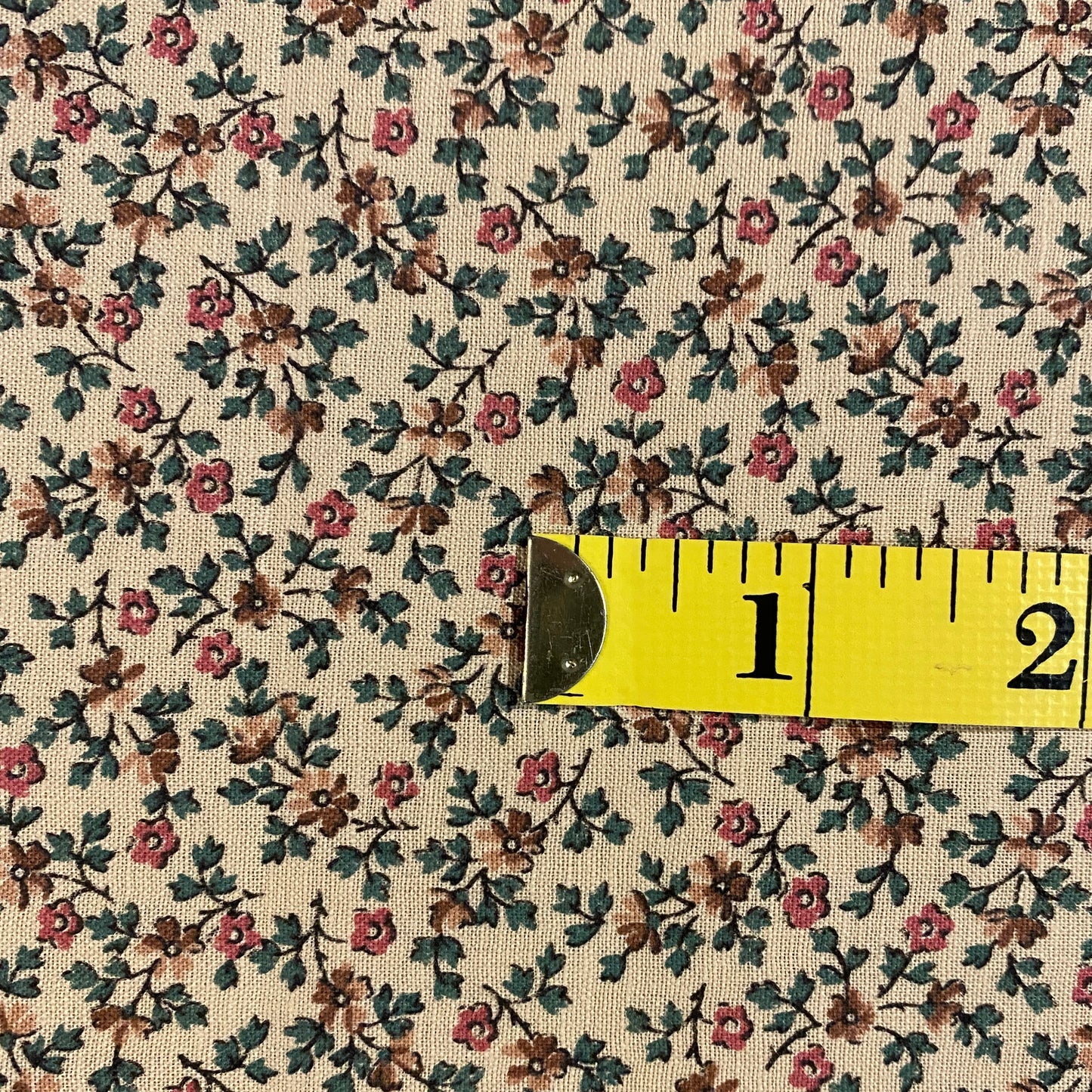 Mauve Micro Floral Cotton: 2 yds