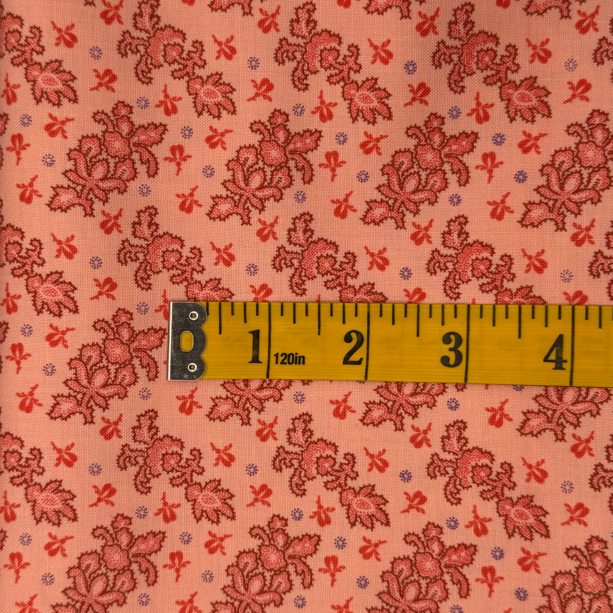 Pink Tonal Floral Cotton: 2 yds
