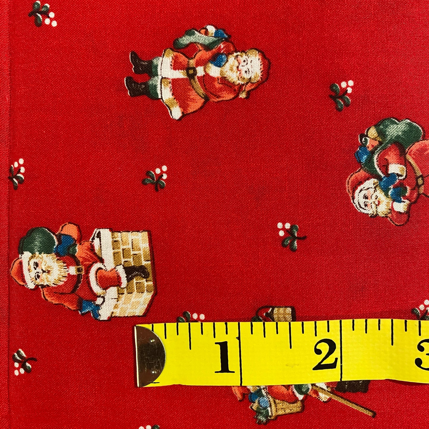 Vintage Santa Cotton: 1 yd