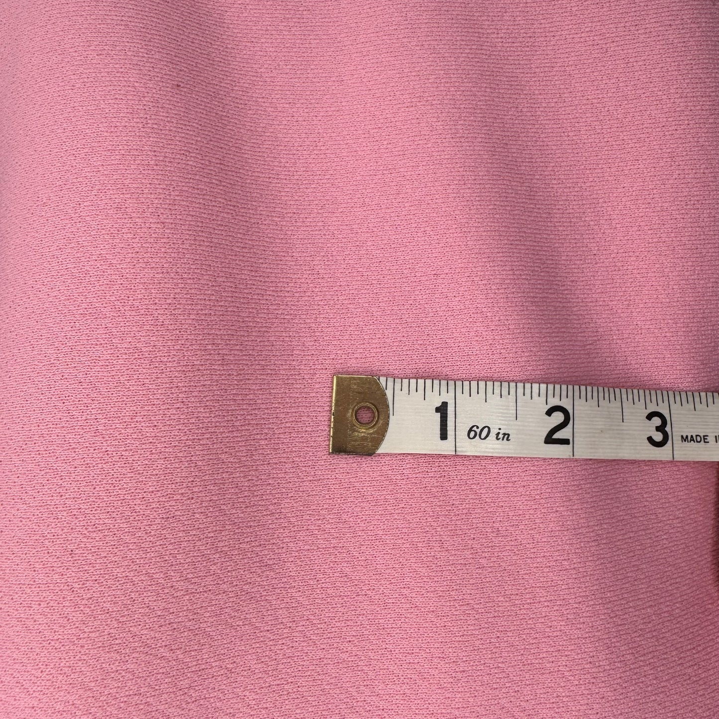 Pink 2 Way Stretch Double Knit Polyester: 3 yds