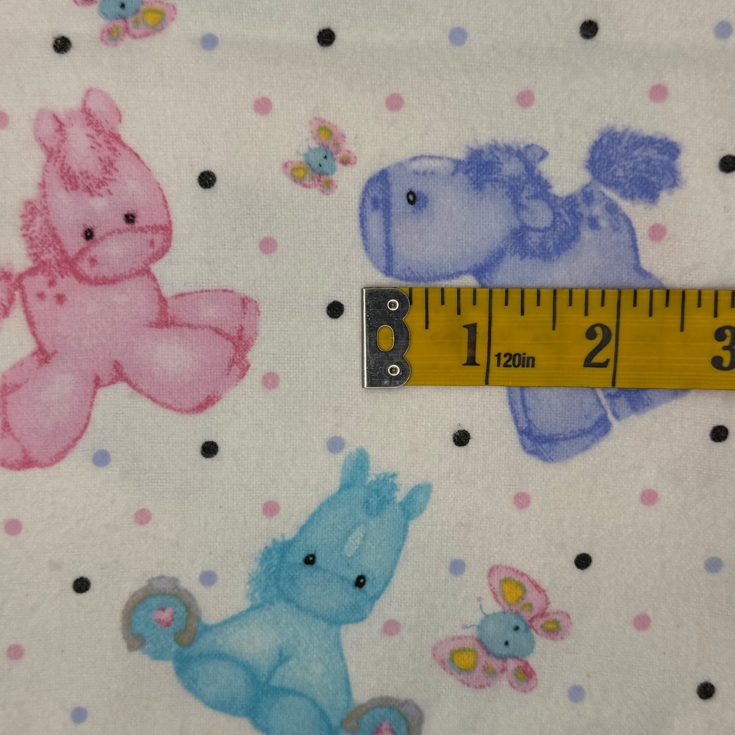 Toy Pony Flannel: 1 yd