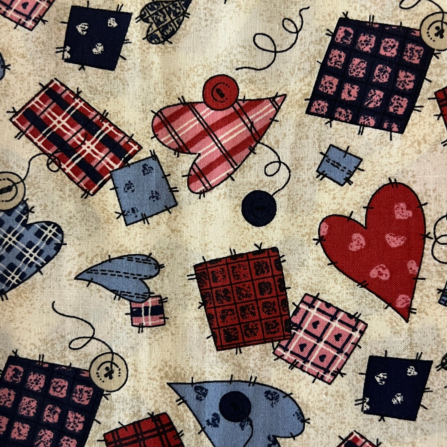 Hearts & Patches Cotton: 1.5 yds