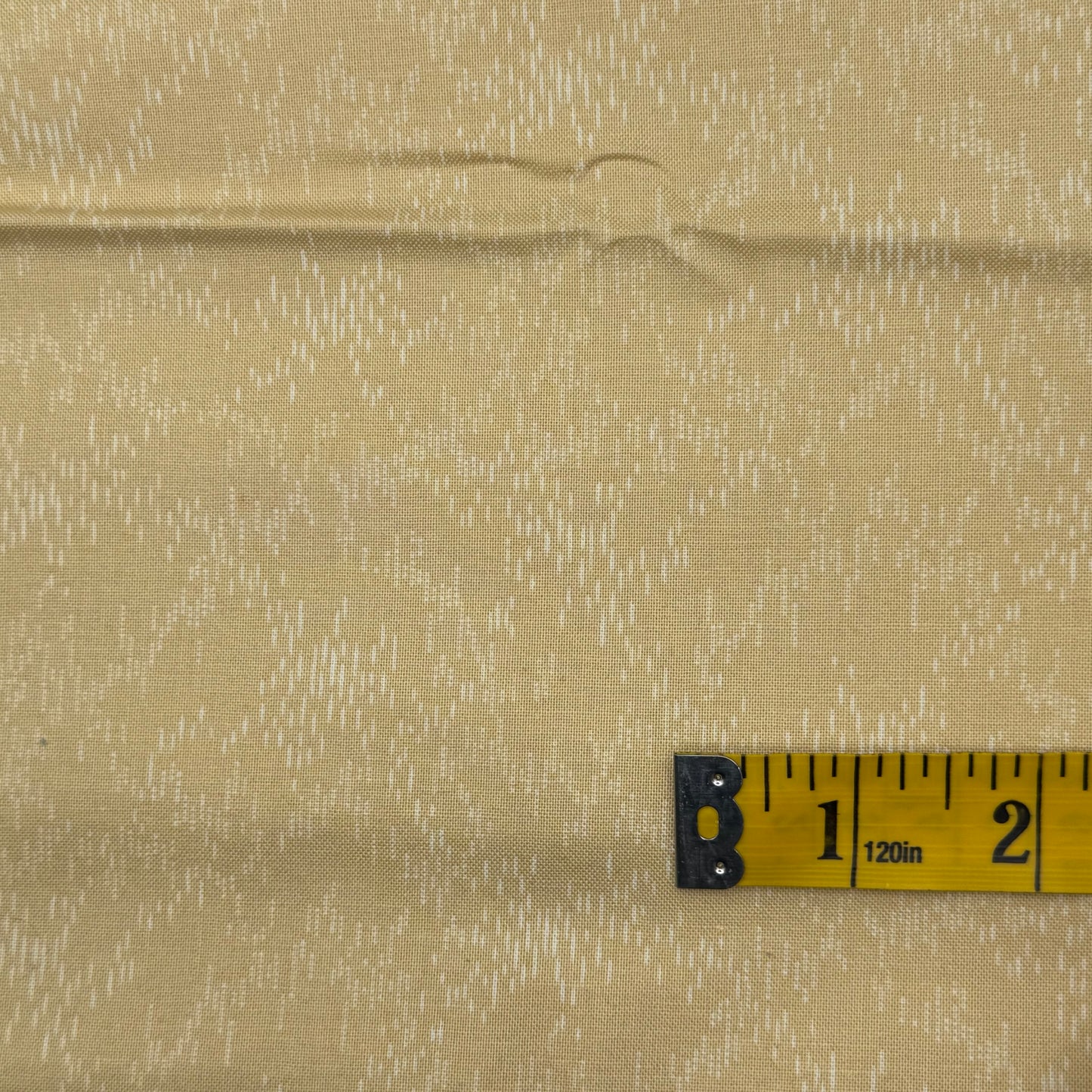 Butterscotch With White Lines Cotton: 1 yd