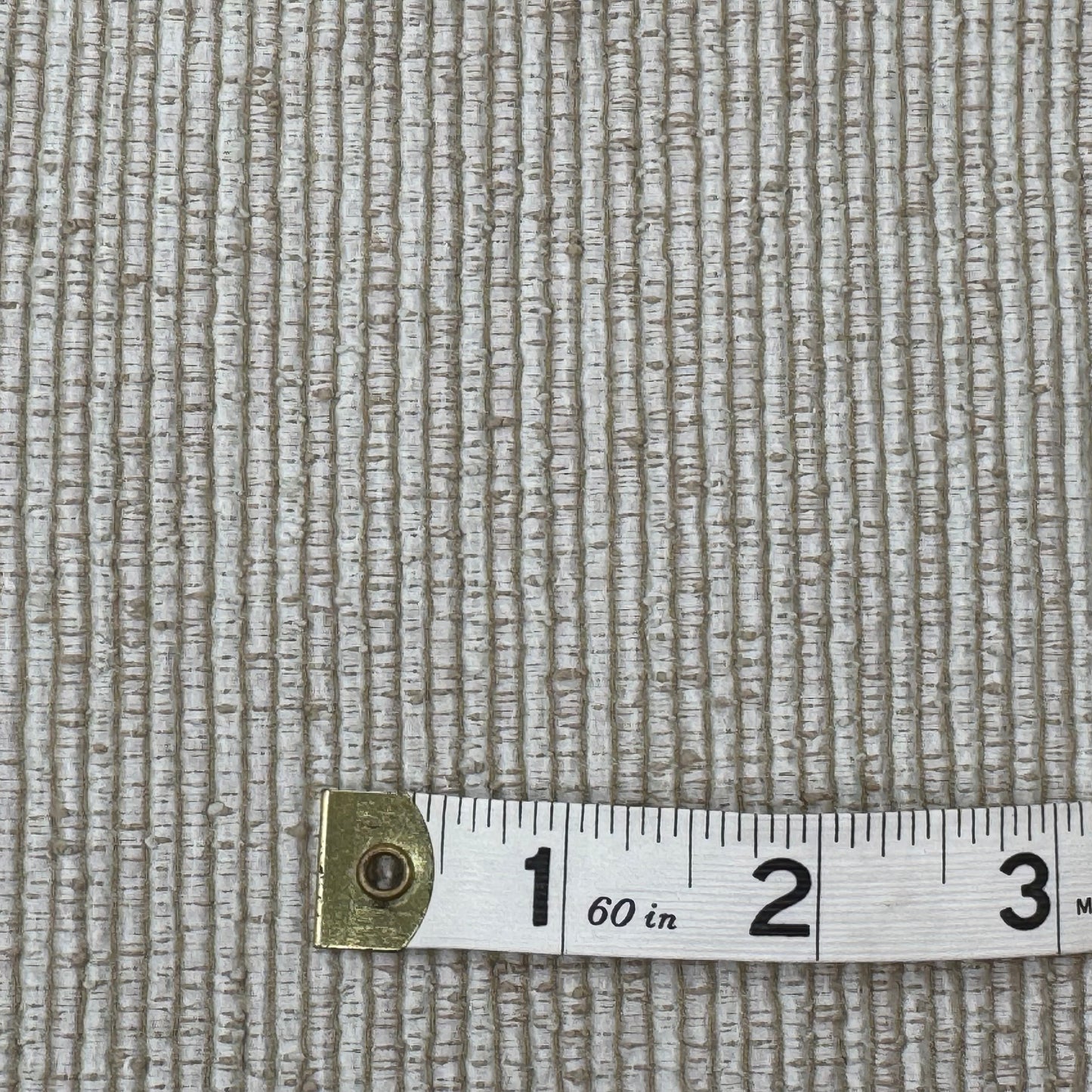 Heavyweight Varigated Tan Corded Weave Home Decor Cotton Blend: 2 yds