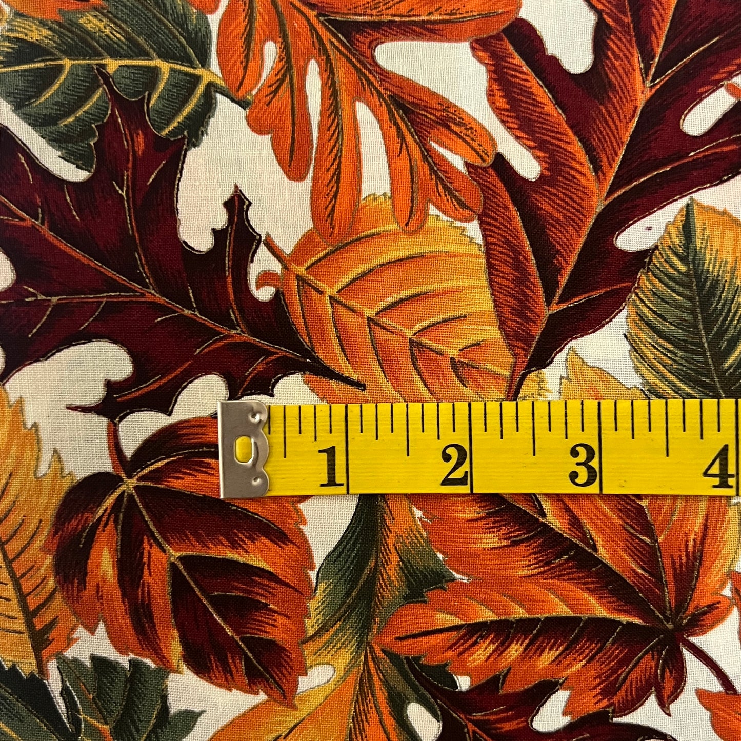 Detailed Leaves Cotton: 1.5 yds