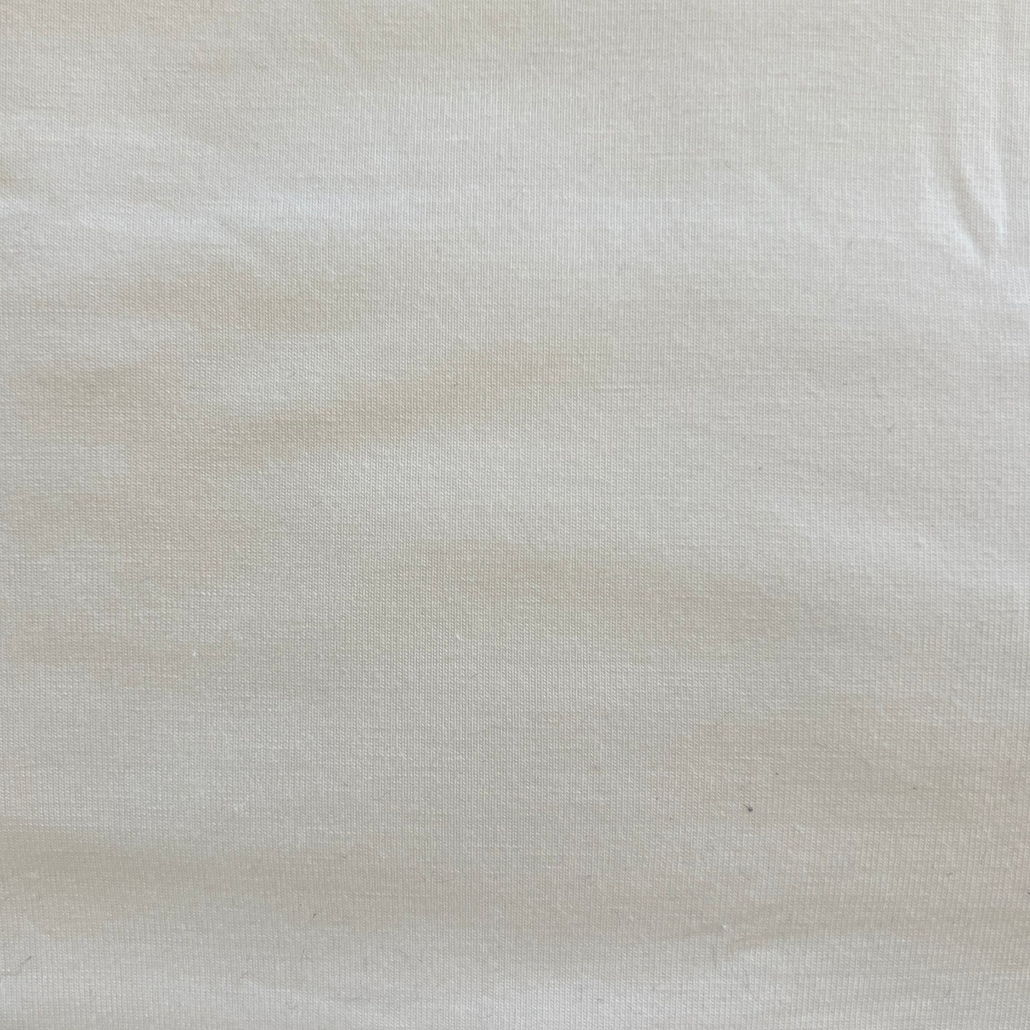 White Spandex Jersey Blend: 1 yd