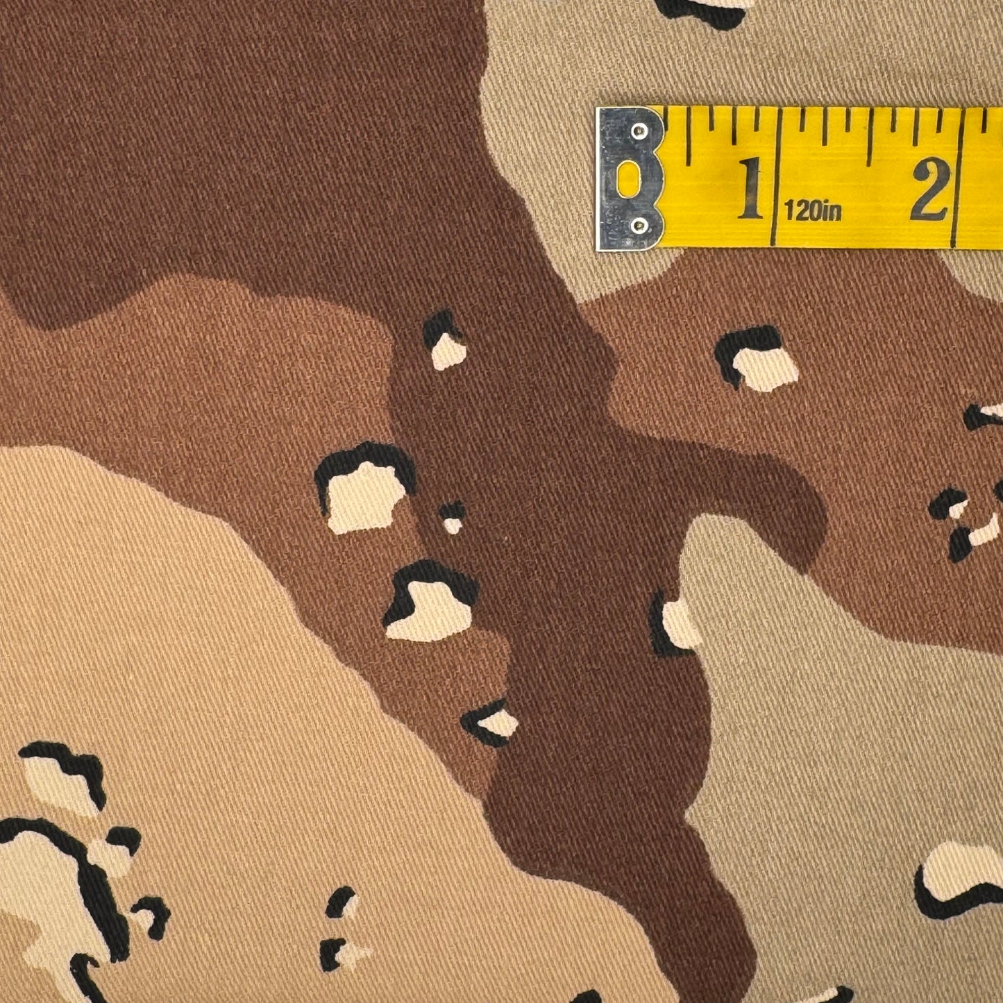 Desert Camo Cotton Canvas Blend: 2.25 yds