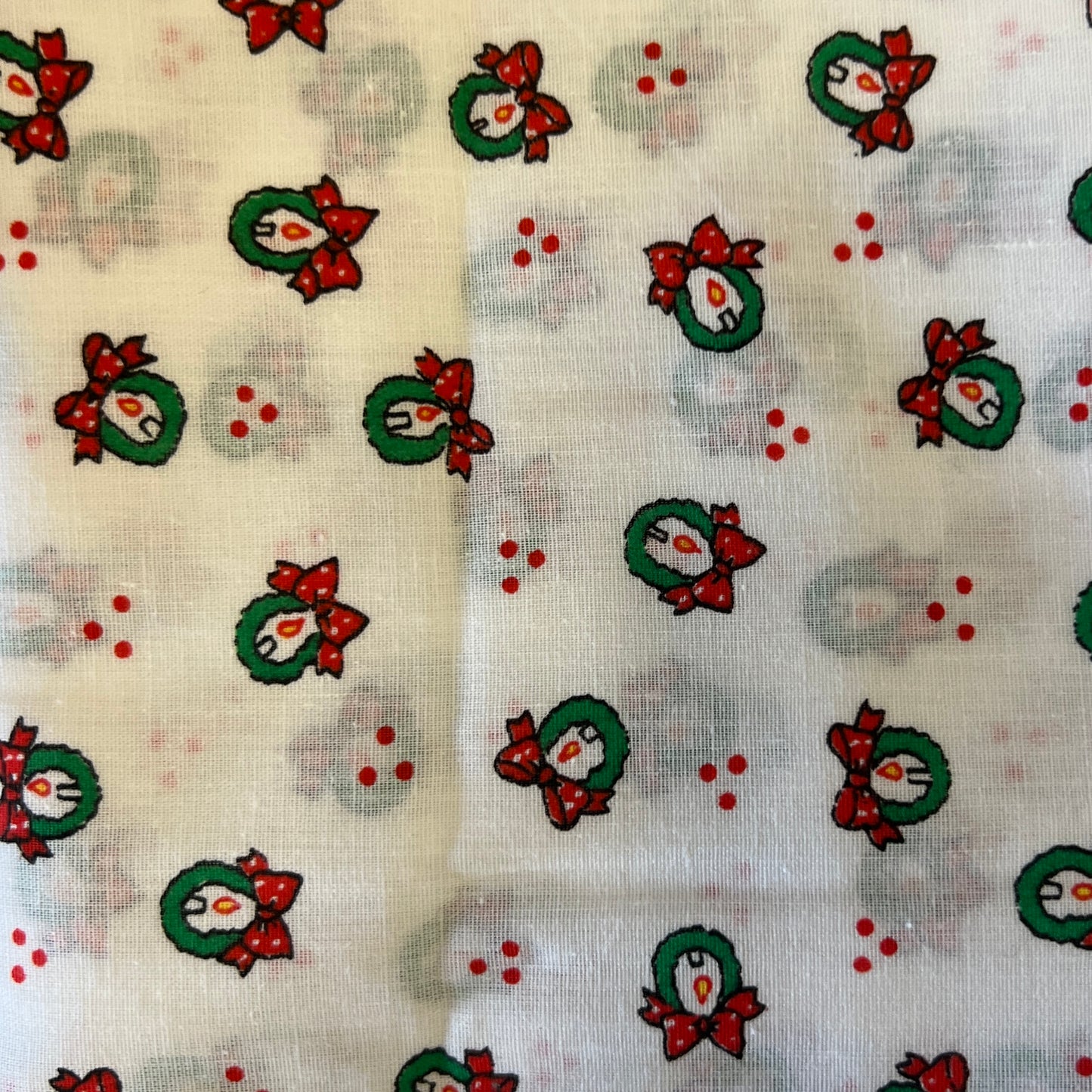 Candles & Wreaths Cotton: 2 yds