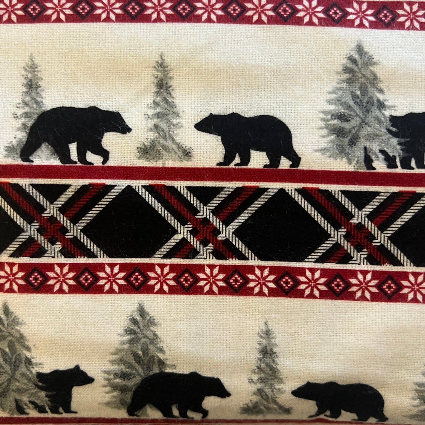 Black Bear Flannel: 2.5 yds