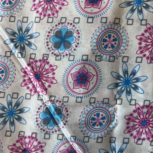 Kaleidoscope Floral Cotton: 1 yd