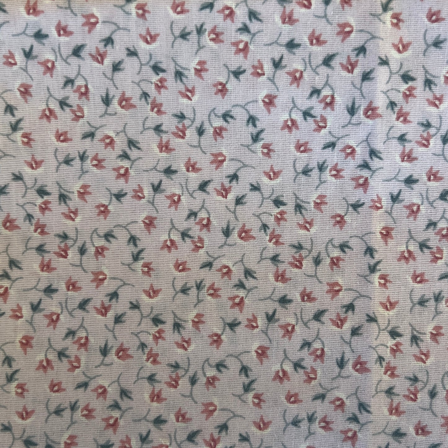 Lilac and Mauve Mini Floral Cotton: 1.25 yds