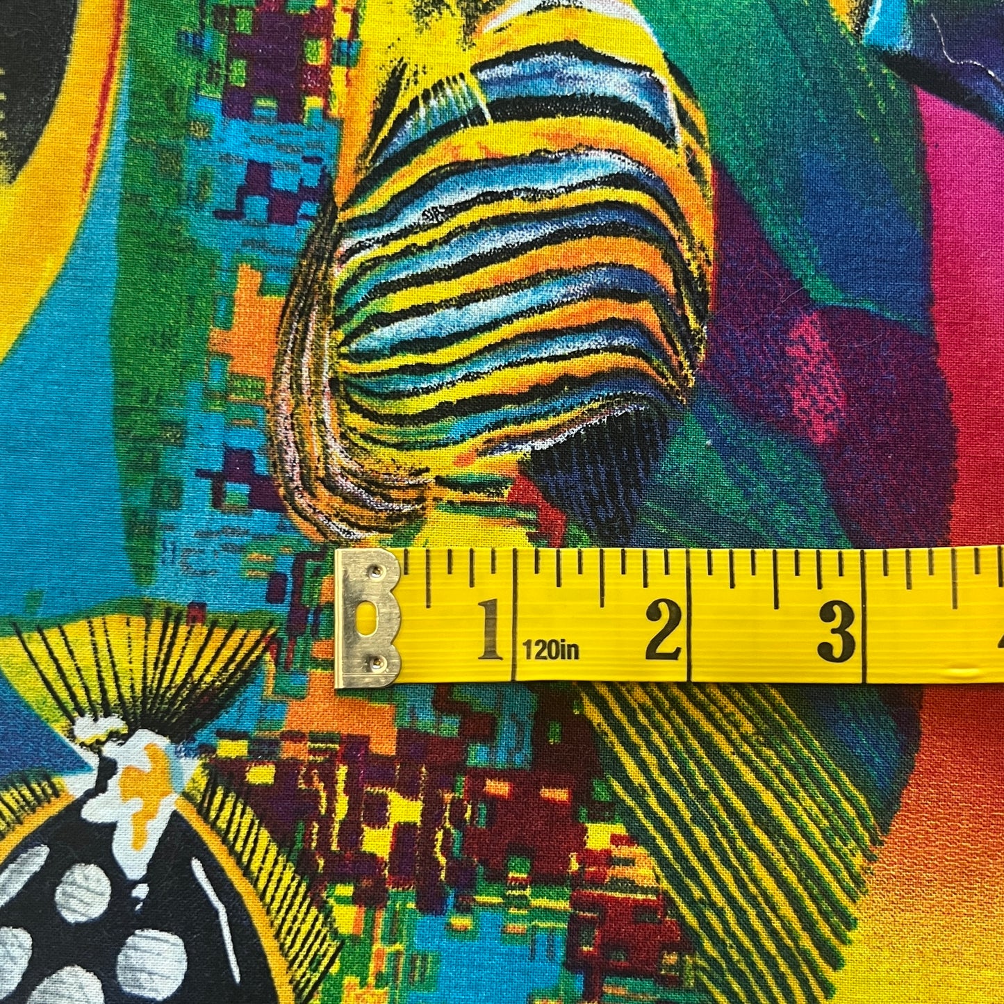 Vibrant Fish Cotton: 1 yd