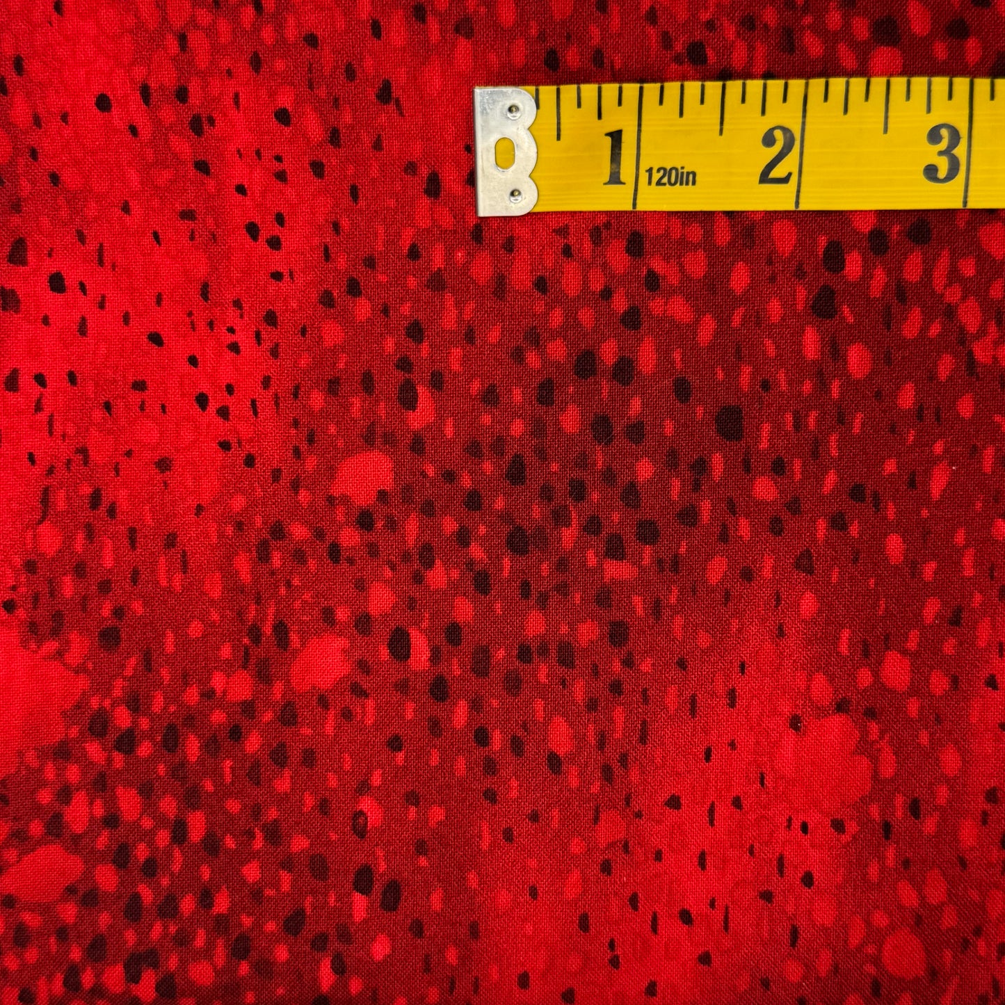 Red Bubbles Cotton: 1.5 yds