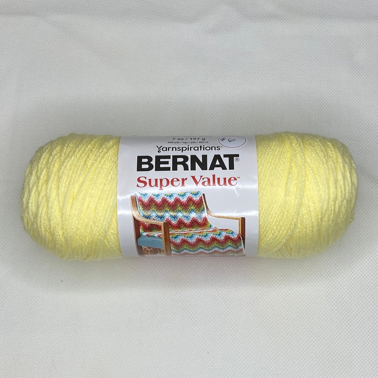 Bernat Super Value Yarn in Yellow: 3 Skeins