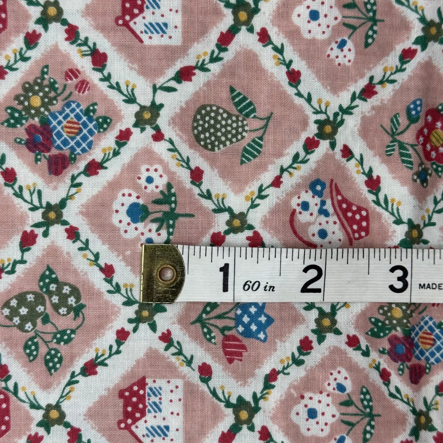 Multicolor Quilt-Inspired Novelty Print Cotton: 3 yds