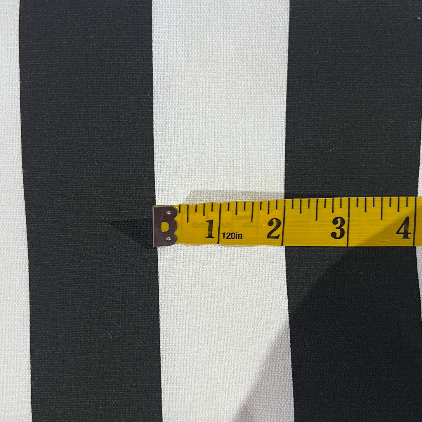 Black & White Stripe Canvas Upholstery: 2.75 yds