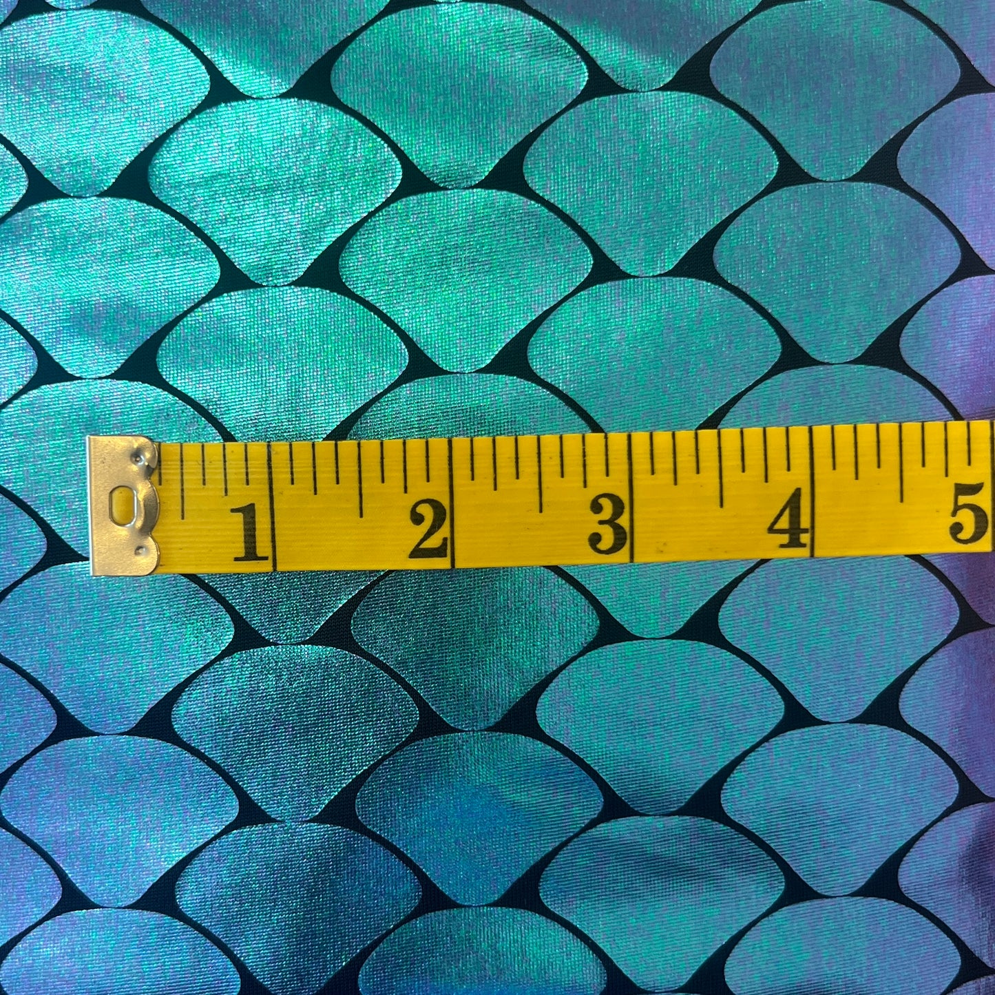 Mermaid Fin Iridescent Spandex: 2.5 yds