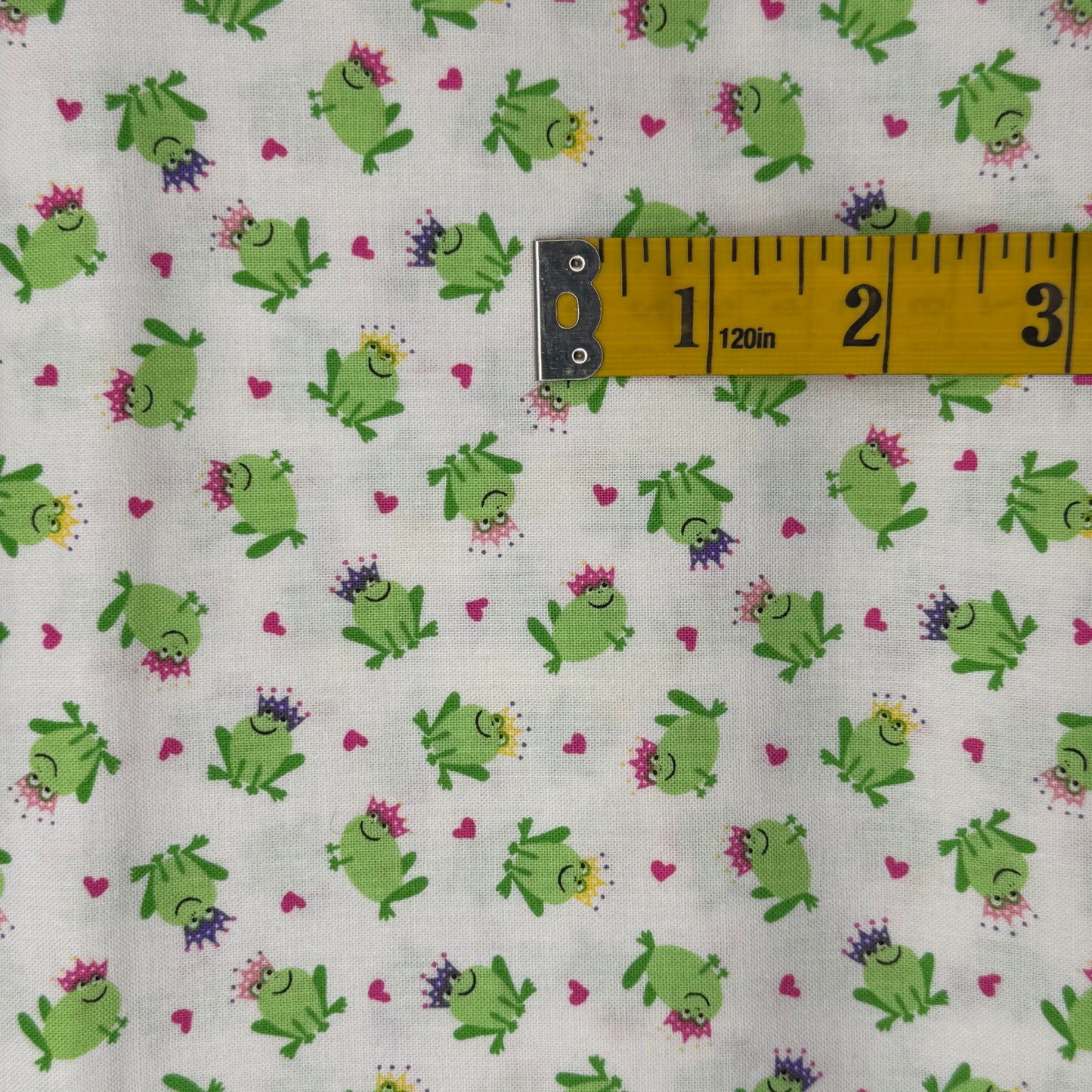 Princess Frog Cotton: 1.25 yds