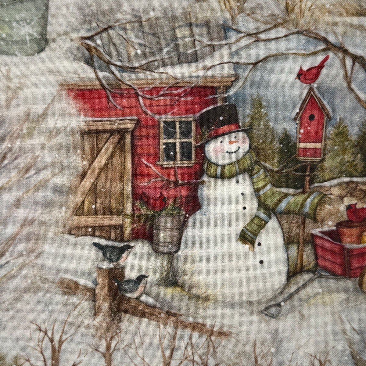 Holiday Barn Cotton: 2 yds
