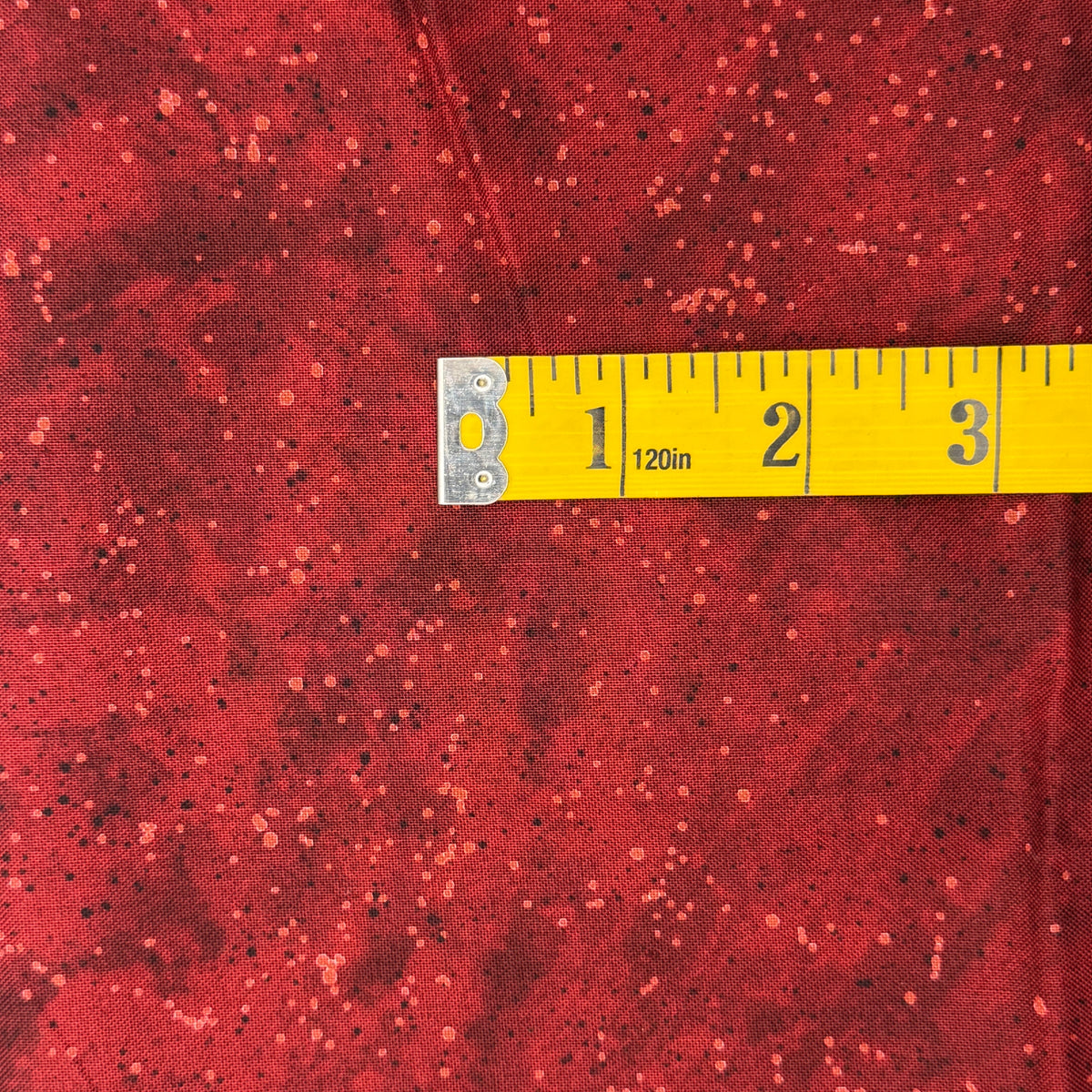 Tonal Red With Dots Cotton: 1 yd