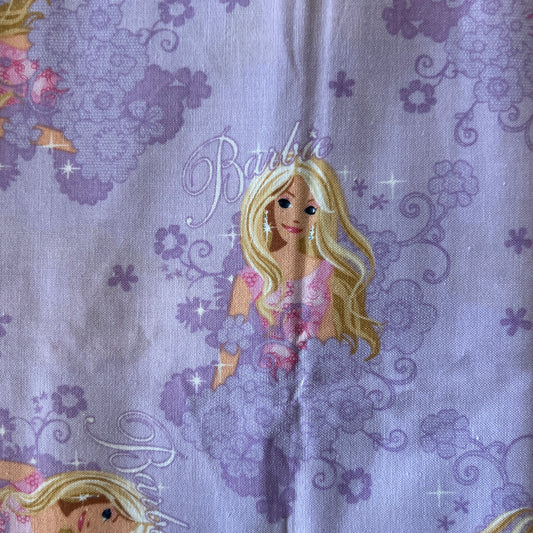 Purple Floral Barbie Cotton: 1.25 yds