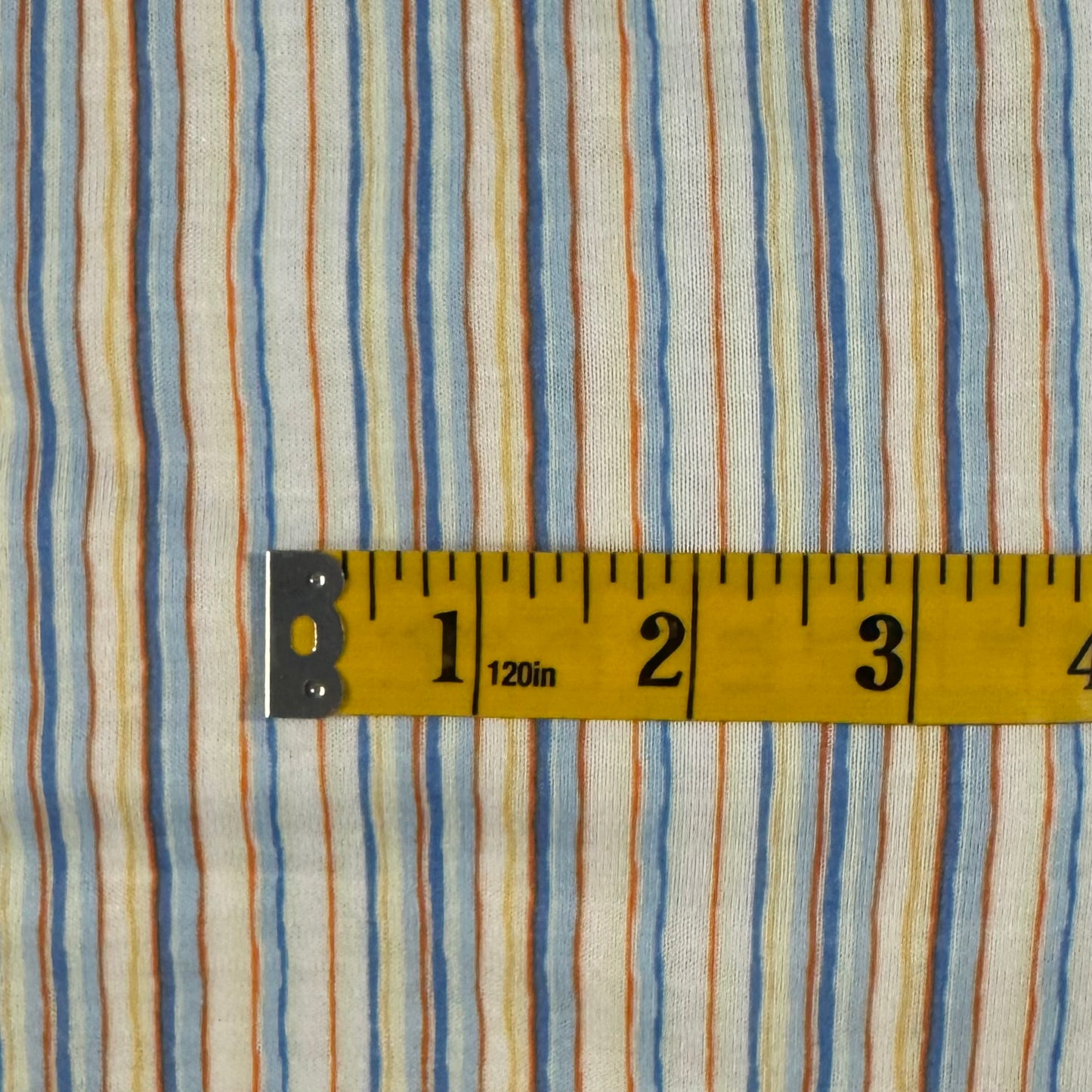 Multi-Color Stripes Lightweight Stretch Jersey: 2.5 yds