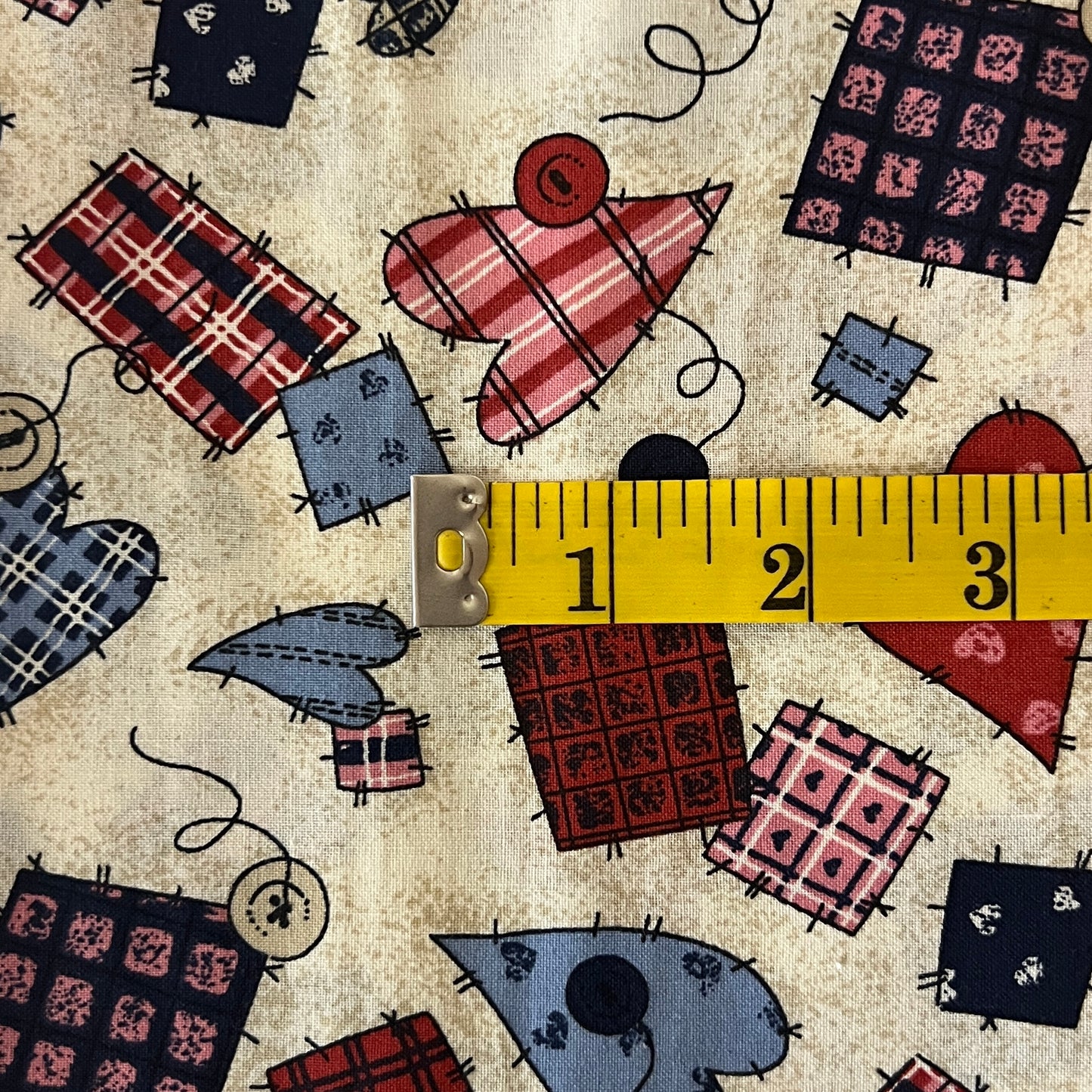 Hearts & Patches Cotton: 1.5 yds