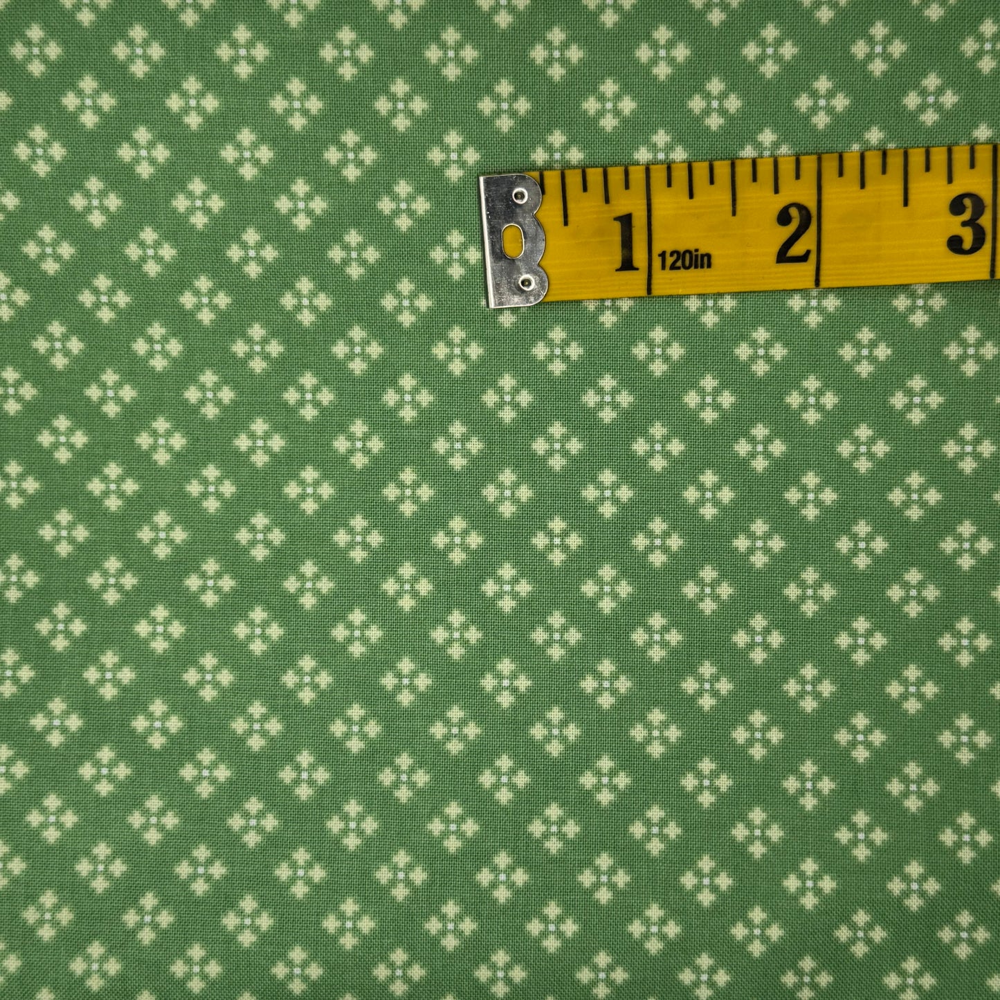 Green Diamonds Cotton: 2 yds