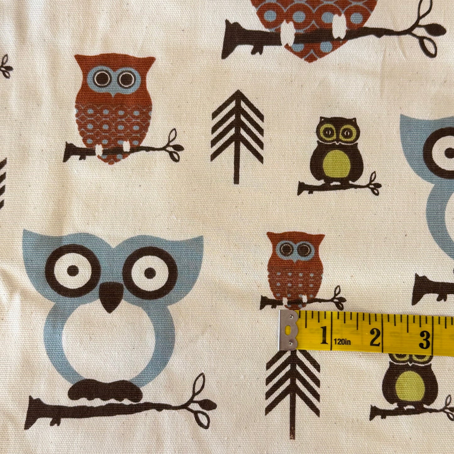 What a Hoot Cotton Canvas: 3 yds