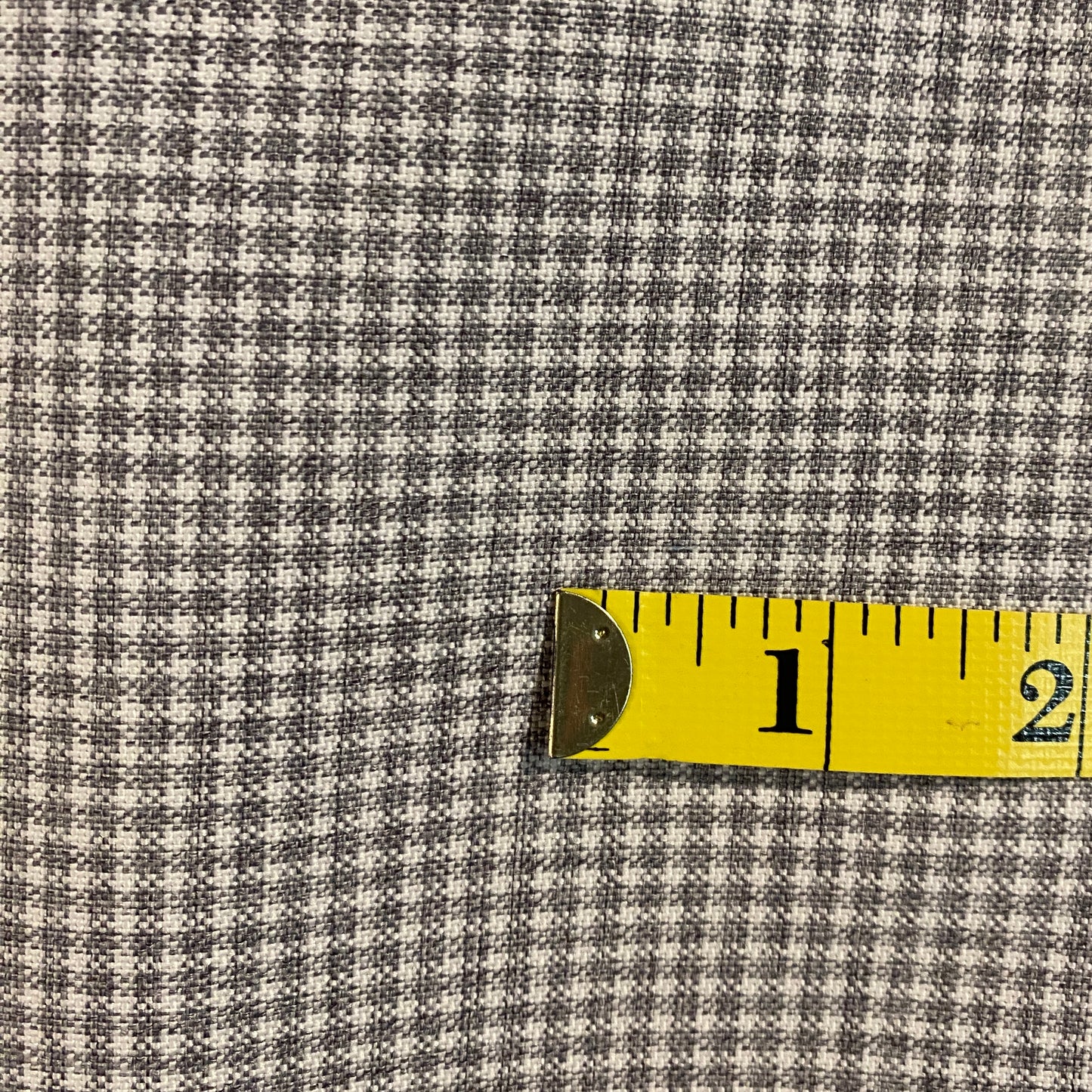 Grey & White Checkered Suiting: 3 yds