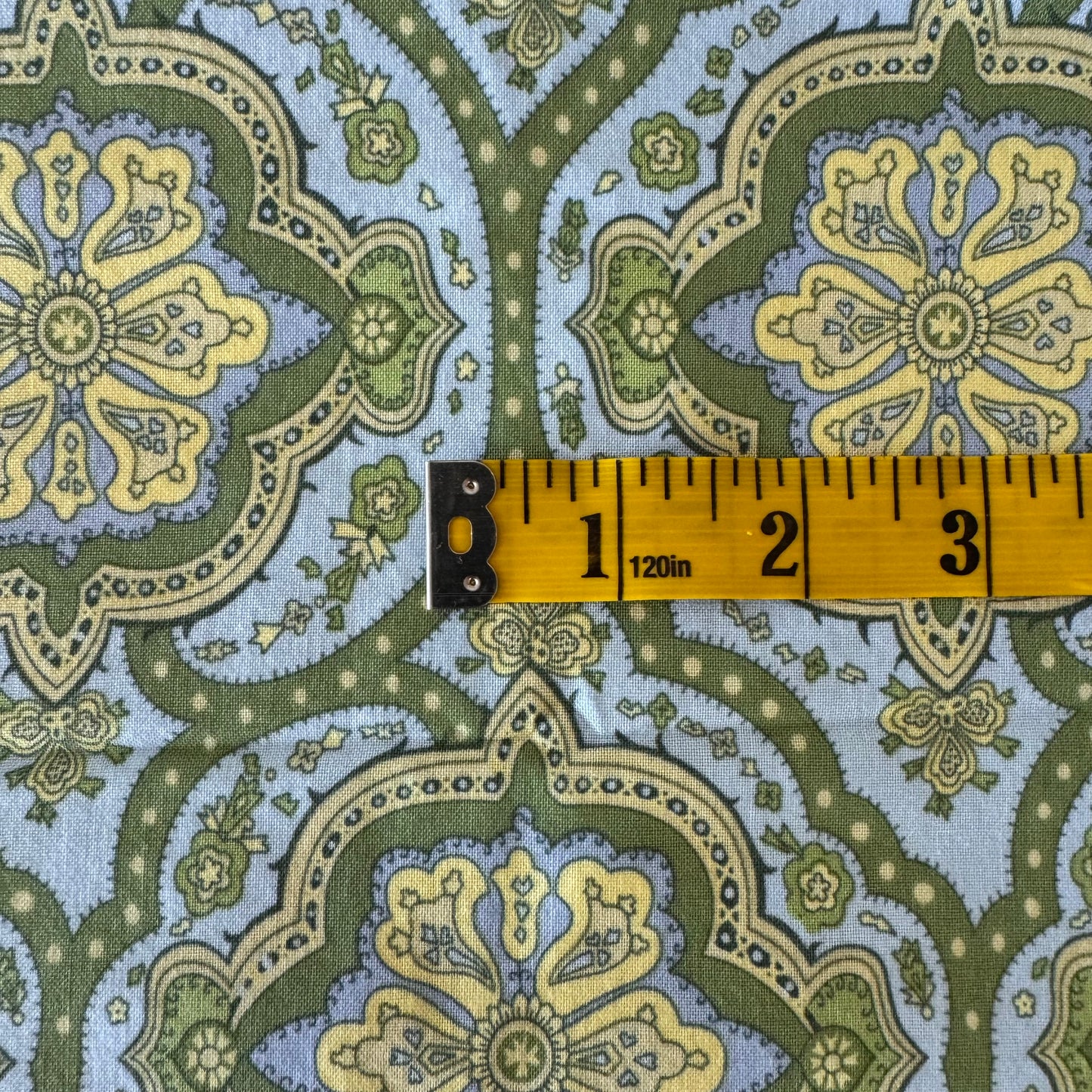 Blue Charm Cotton: 1 yd