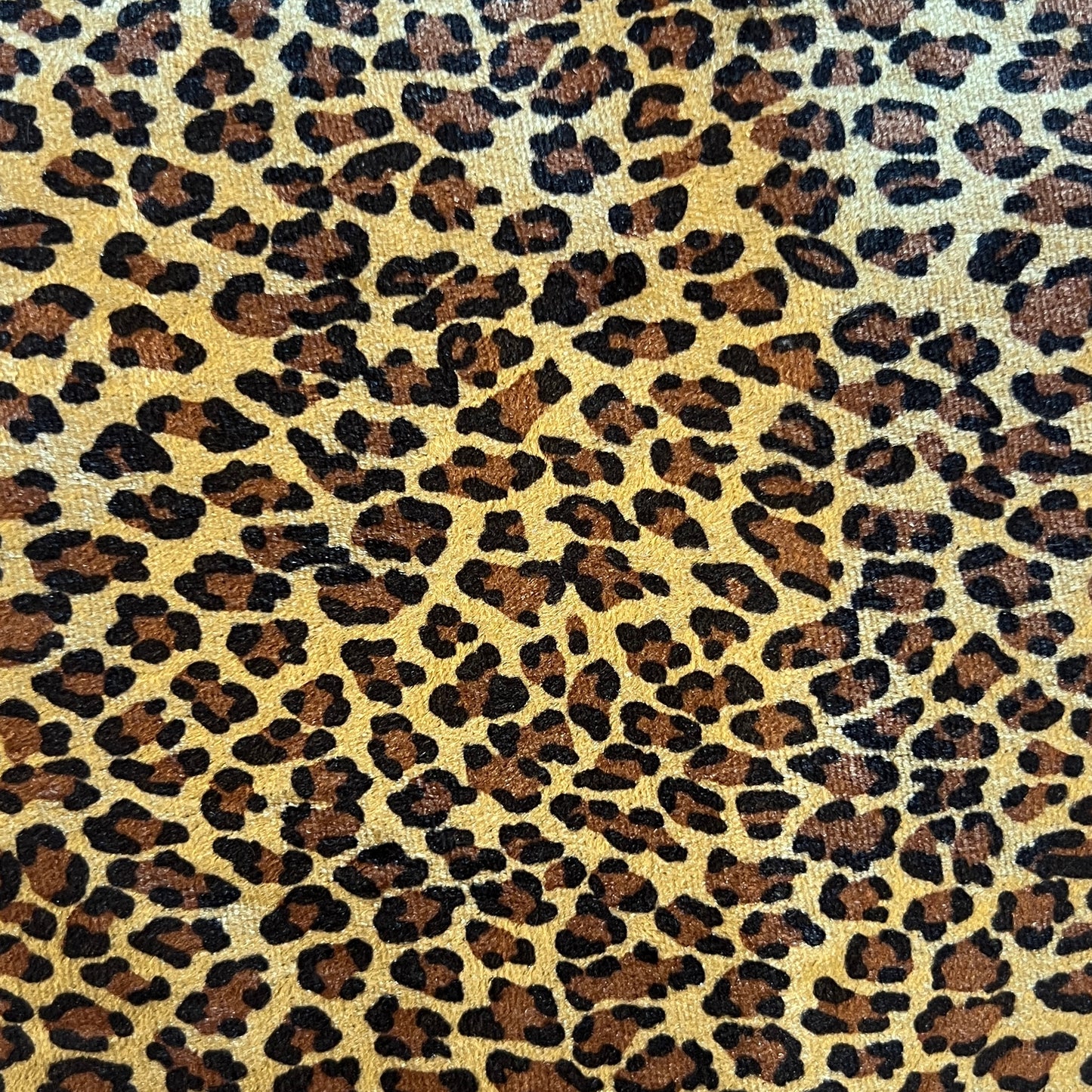 Leopard Print Stretch Velvet: 1 yd