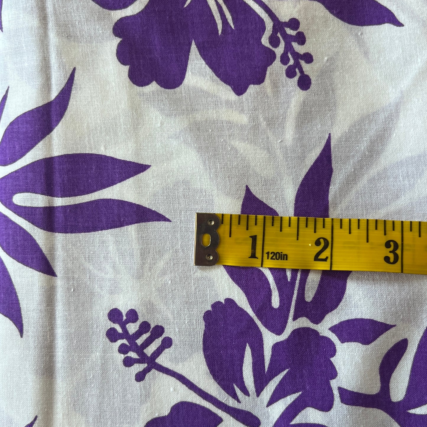 Purple Tropical Floral Cotton: 4.5 yds