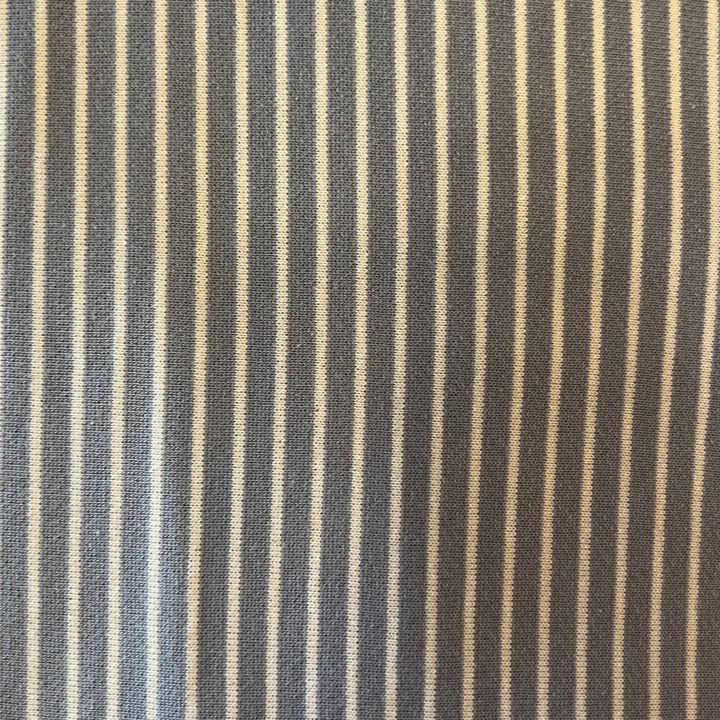Blue With White Stripe Stretch Knit: 2 yds