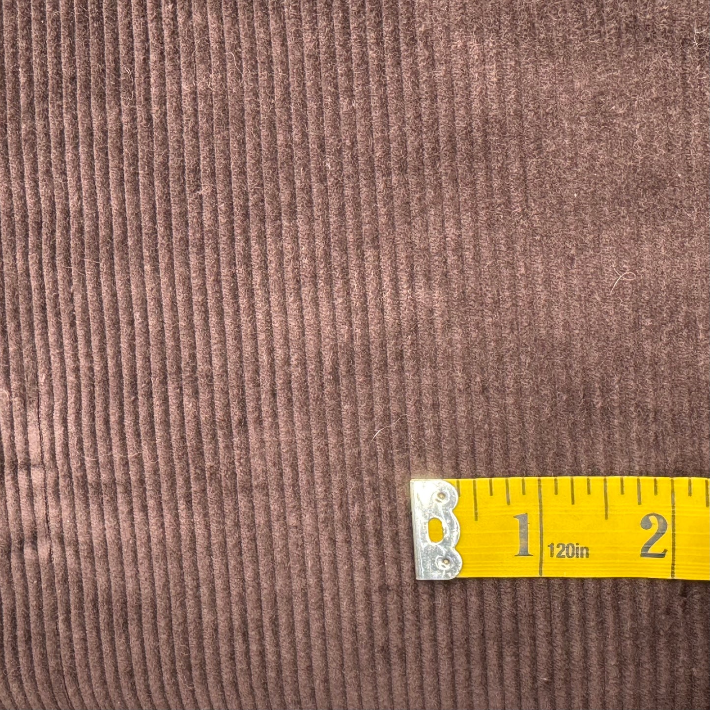 Brown Wide Wale Corduroy: 1.25 yds