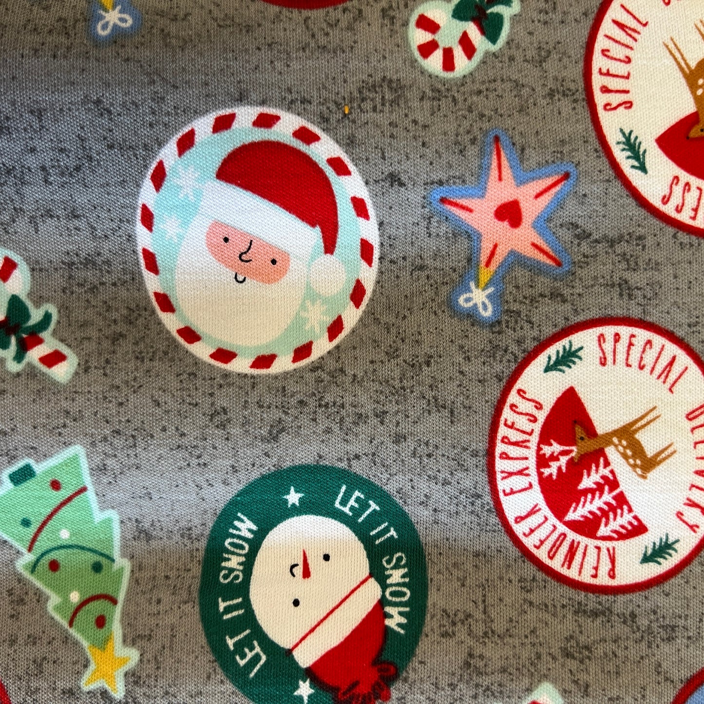 Let It Snow Stretch Jersey: 3.5 yds