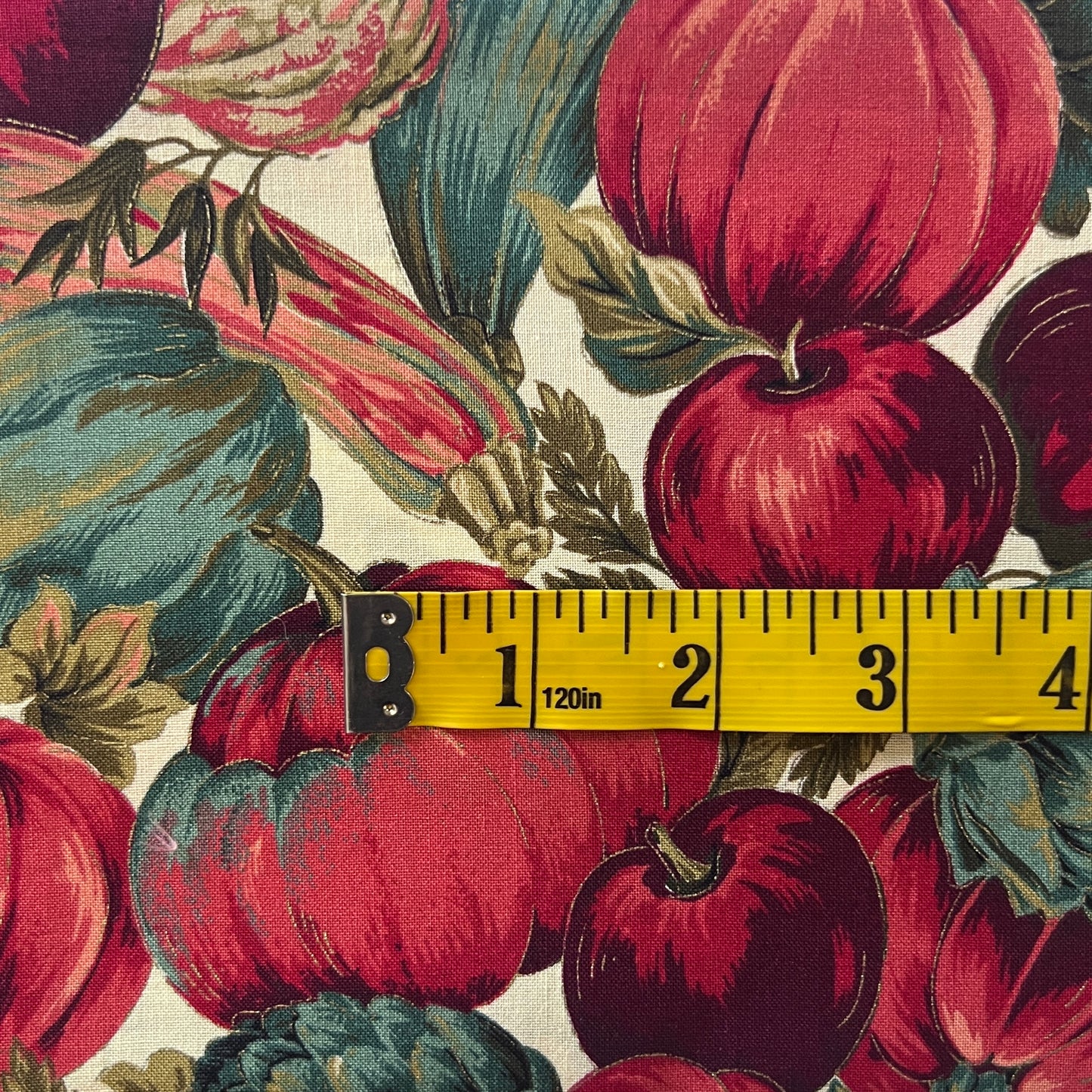 Red Fall Harvest Cotton: 3 yds