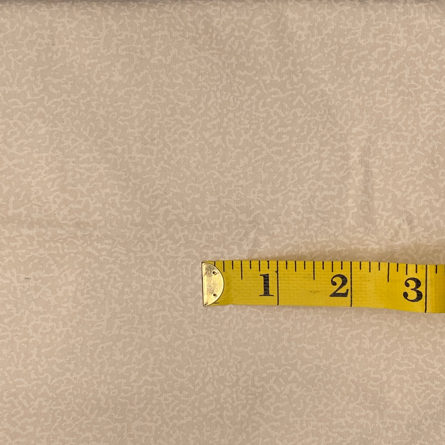 White Subtle Vines Cotton: 1 yd