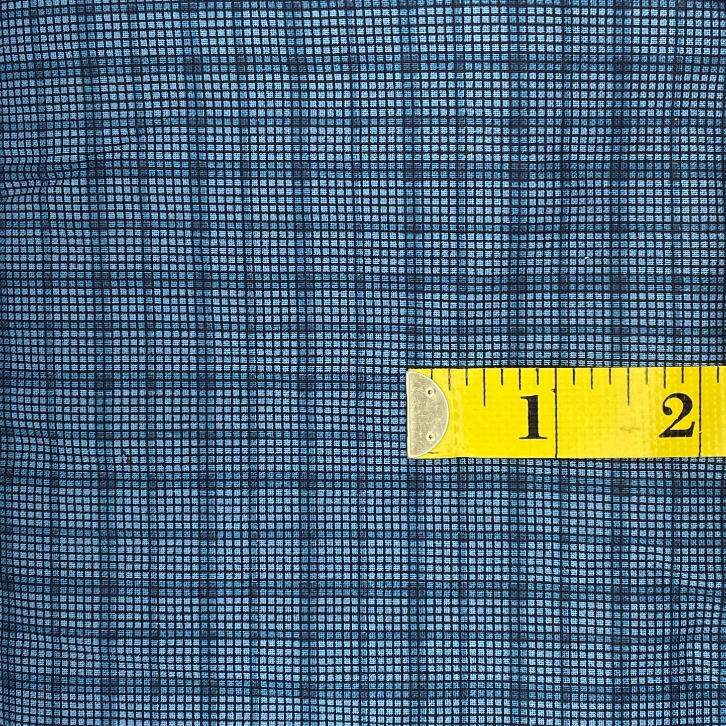 Blue Plaid Cotton: 2 yds