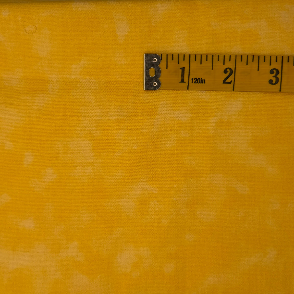 Popcorn Yellow Mottled Print Cotton: 1.25 yds