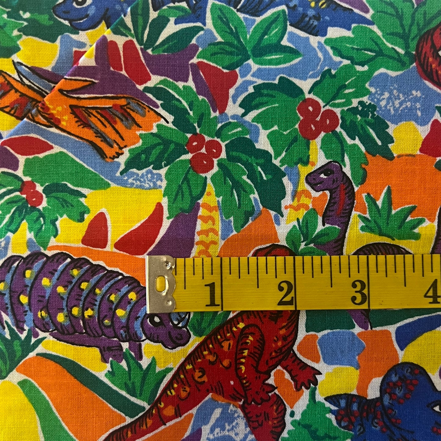 Tropical Dinos Cotton: 1.75 yds