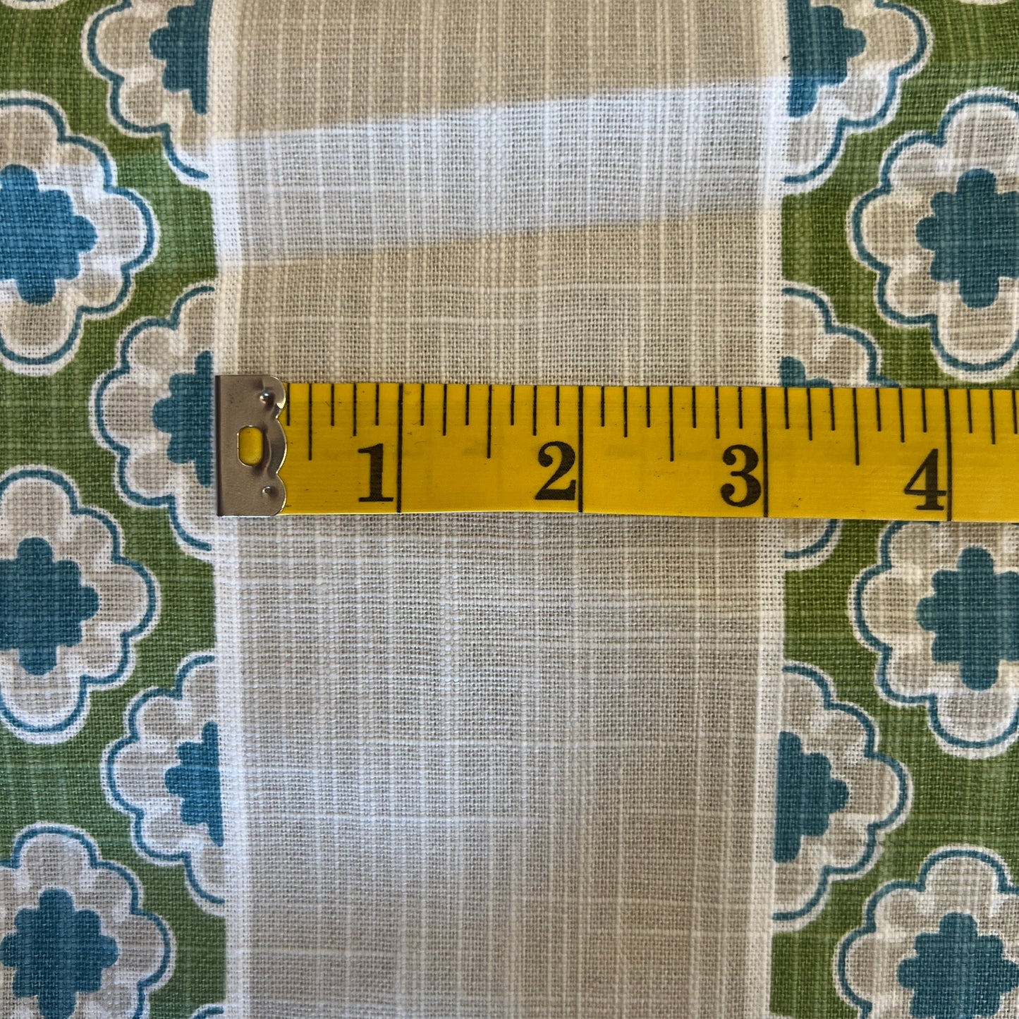 Gray, Green & Blue Stripe Home Decor 2 yds