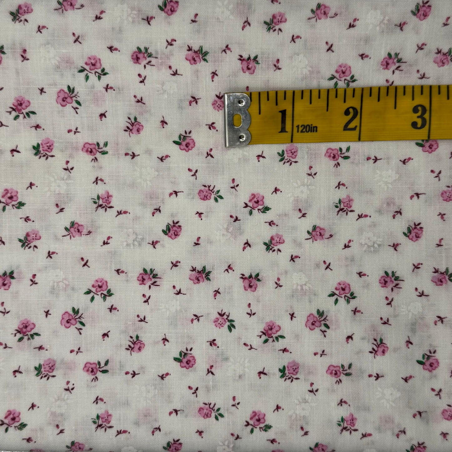 Pink Micro Floral Cotton: 2.5 yds