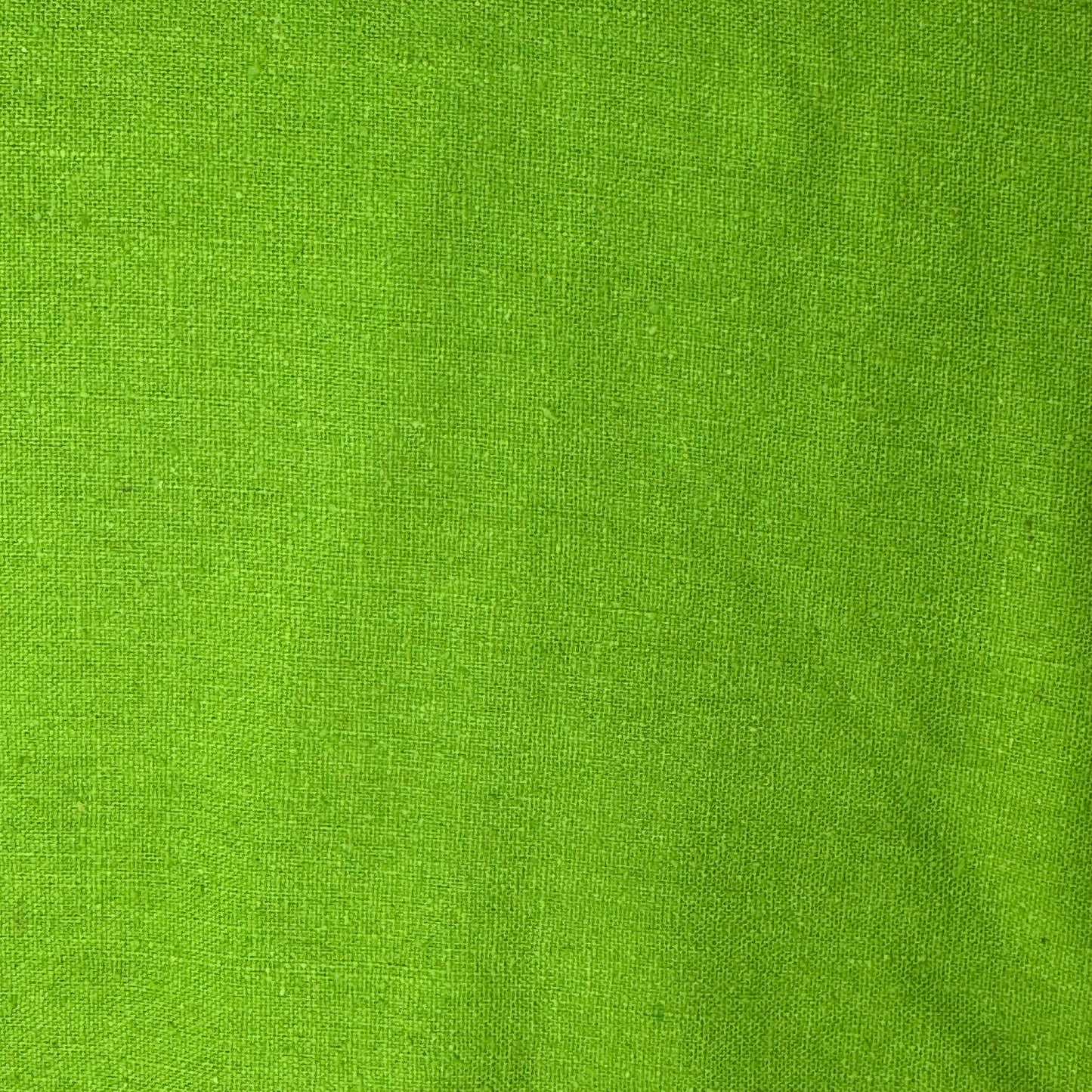 Lime Green Slubby Cotton: 5.5 yds