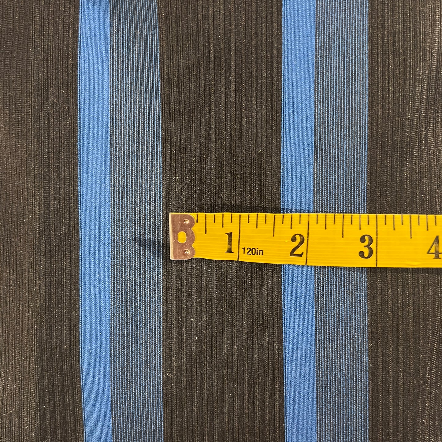 Blue & Black Striped Home Decor: 6 yds