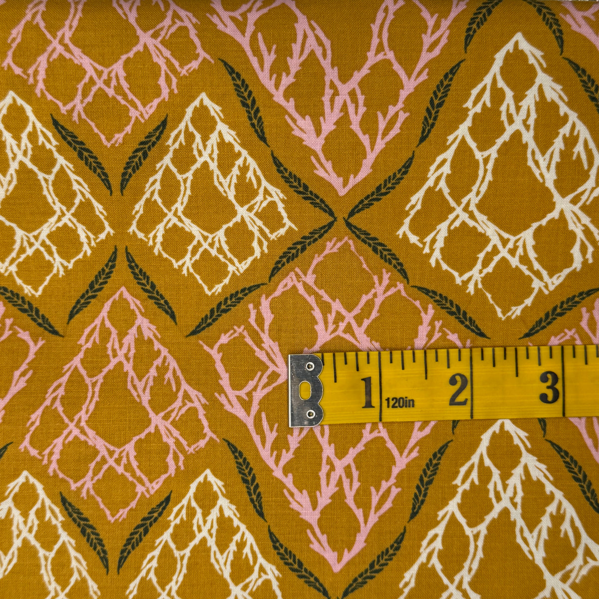 Butterscotch Branches & Vines Cotton: 2 yds