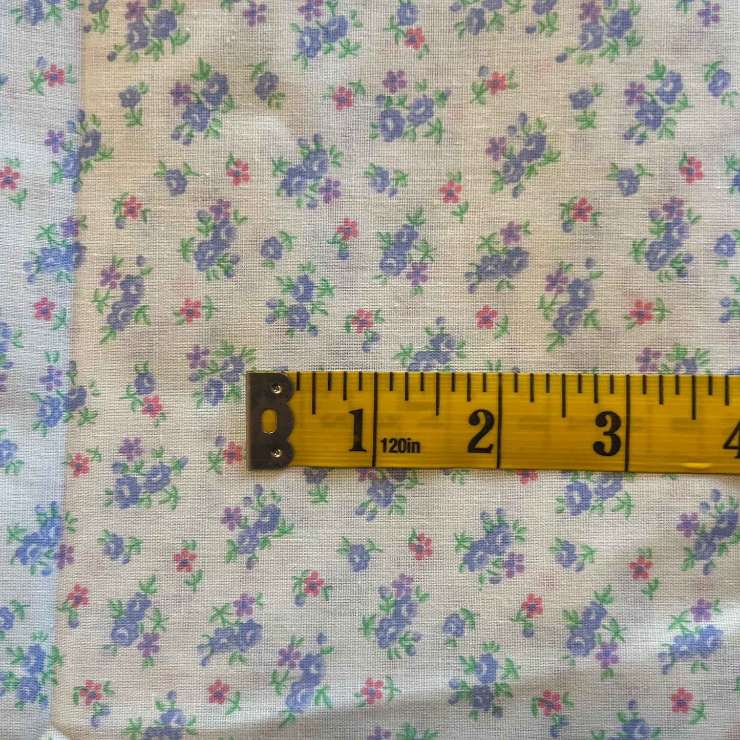 Purple Floral Cotton: 1 yd
