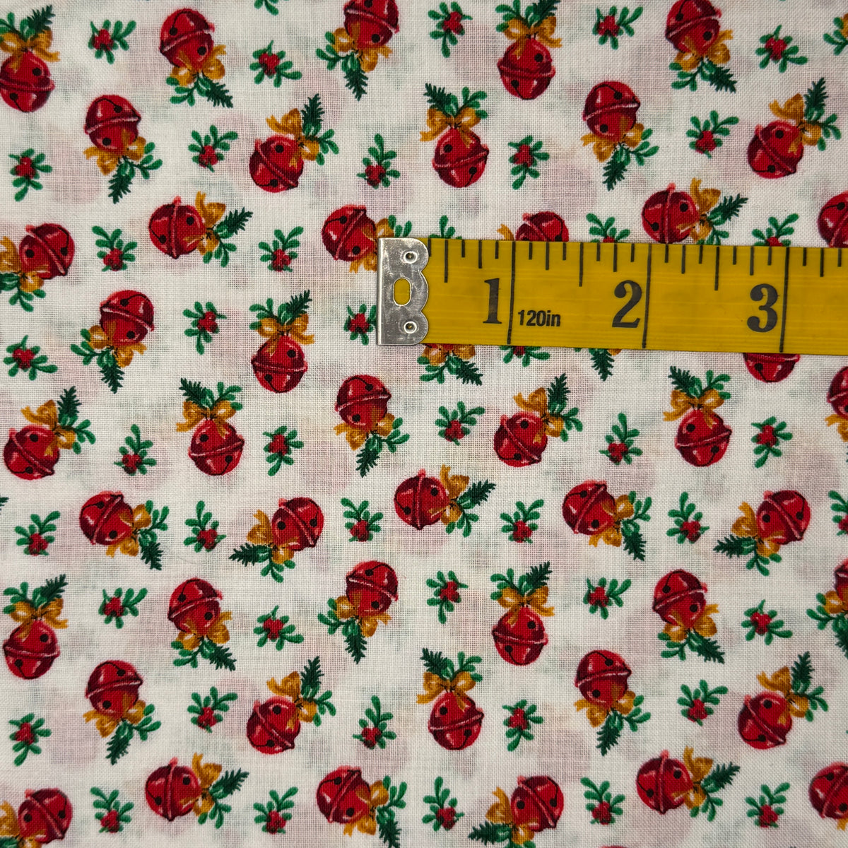 Vintage Jingle Bells Cotton: 2 yds