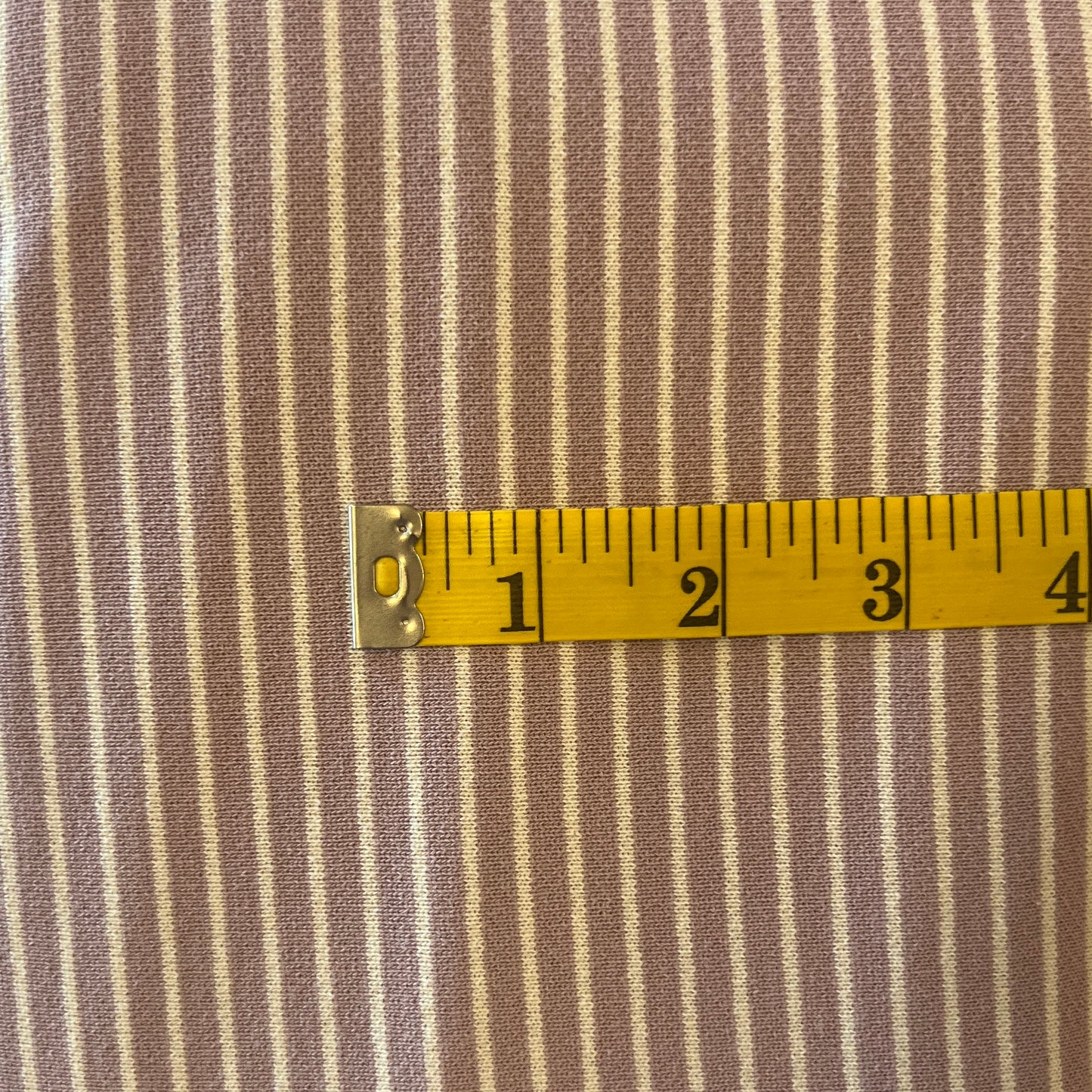 Lavender Stripe Knit: 3.75 yds